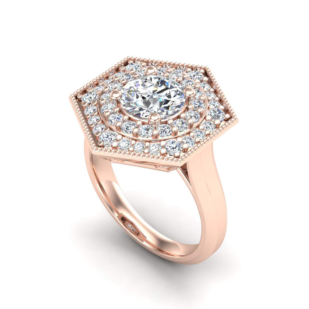 Raelyn Halo Engagement Ring